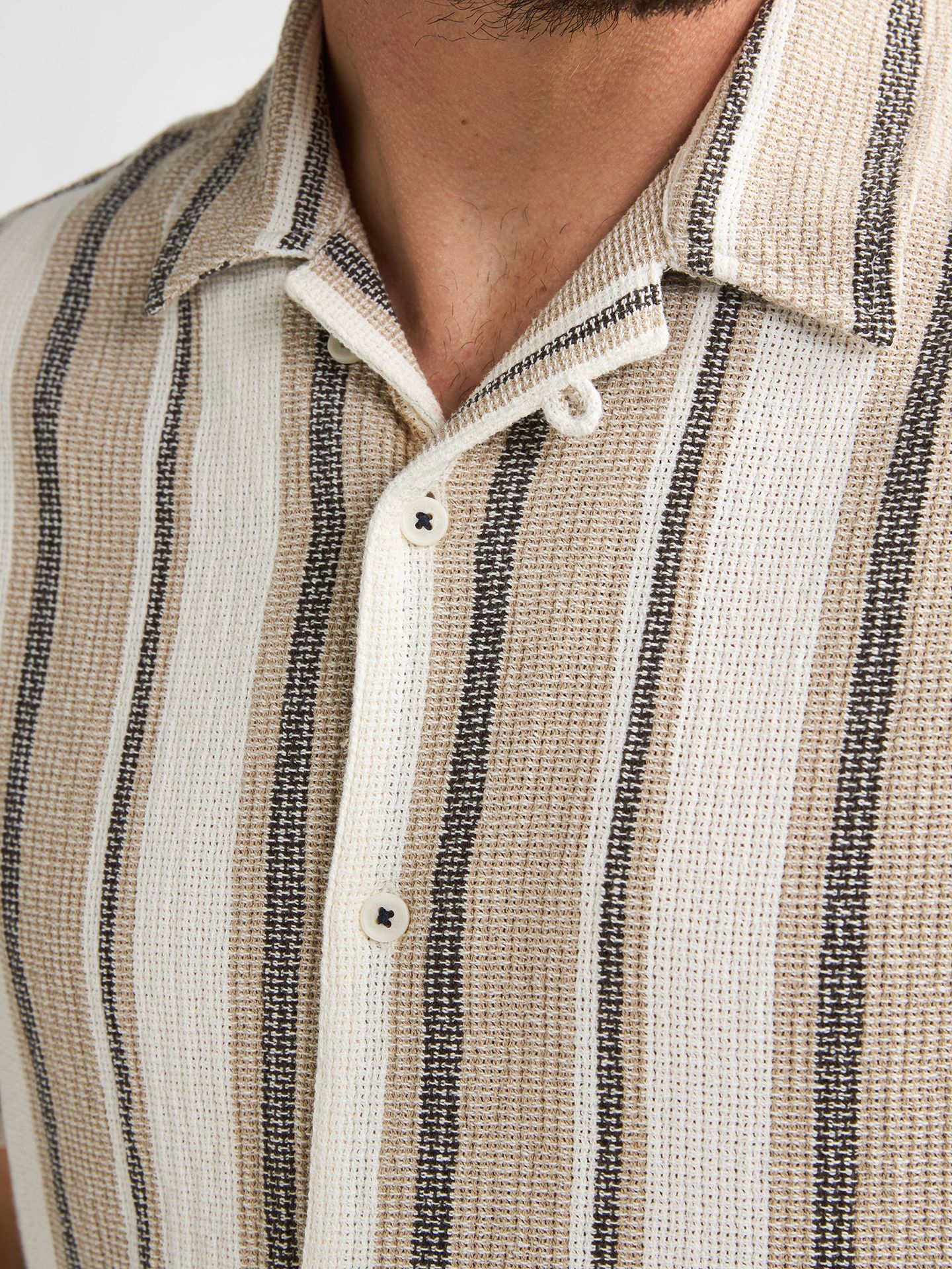 Petrol Industries Men Shirt Short Sleeve AOP 7130 light tan 2900165277065