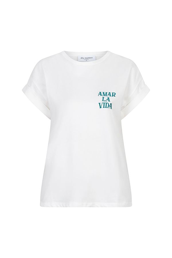 Lofty Manner T-shirt Elinea 100 white 00117759-EKA26013300000001