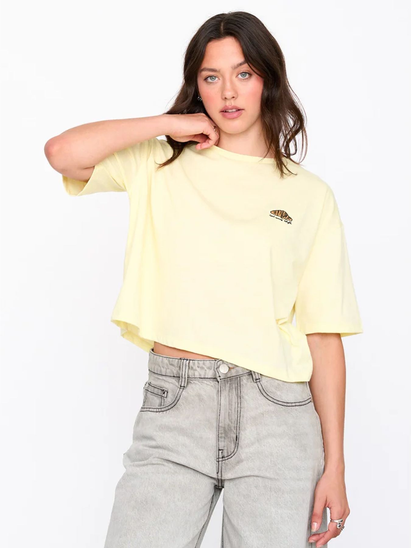 24 Colours 12530 T-shirt licht geel 00117776-Y3