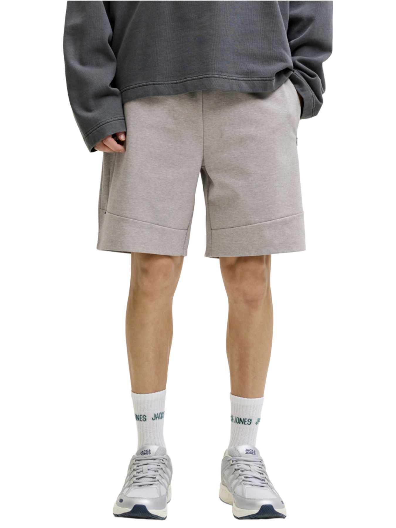Jack & Jones JPSTGORDON BASE SWEAT SHORTS SRT SN Light Grey Melange 00117779-EKA26011400000281