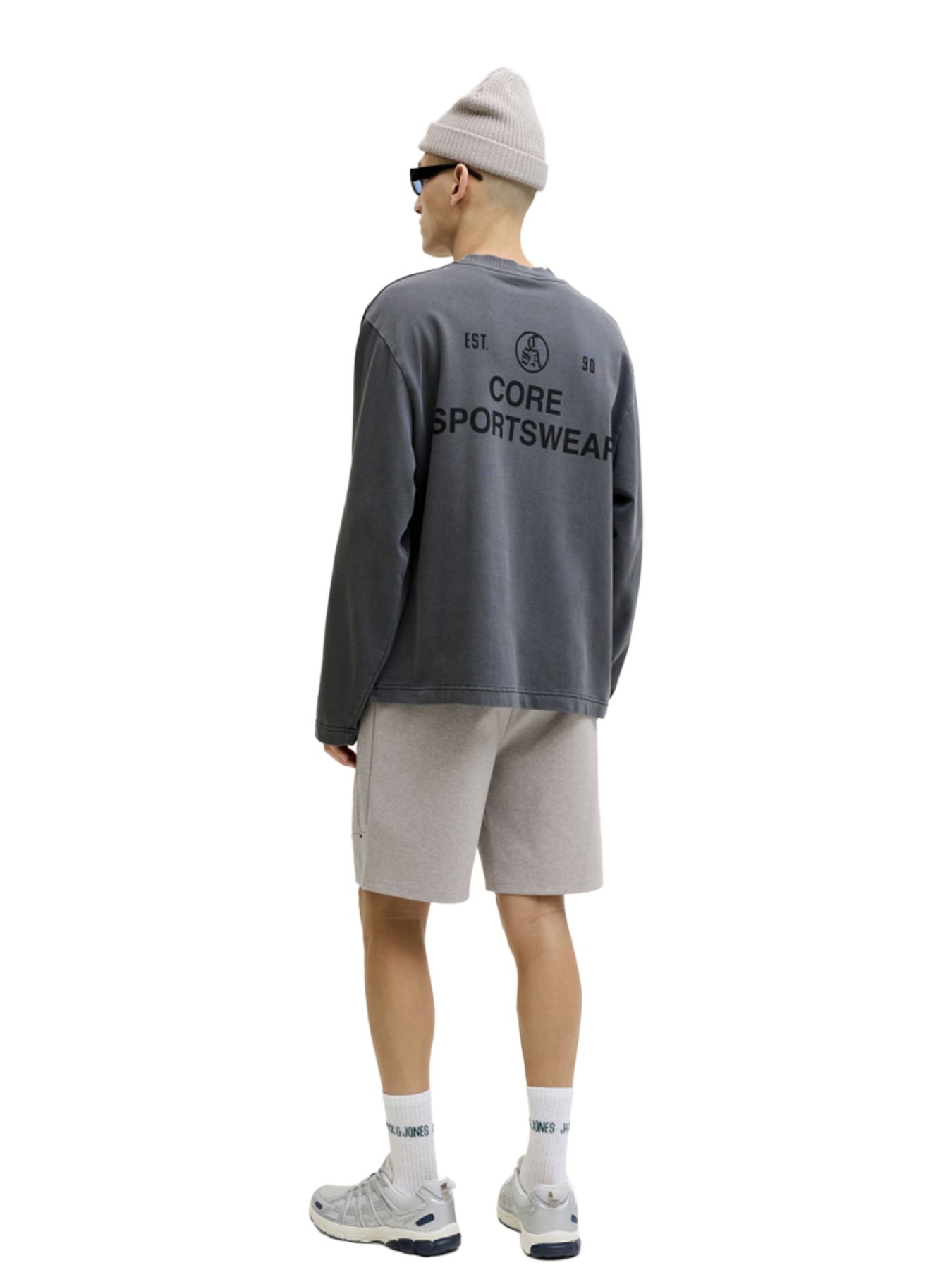 Jack & Jones JPSTGORDON BASE SWEAT SHORTS SRT SN Light Grey Melange 2900165313039