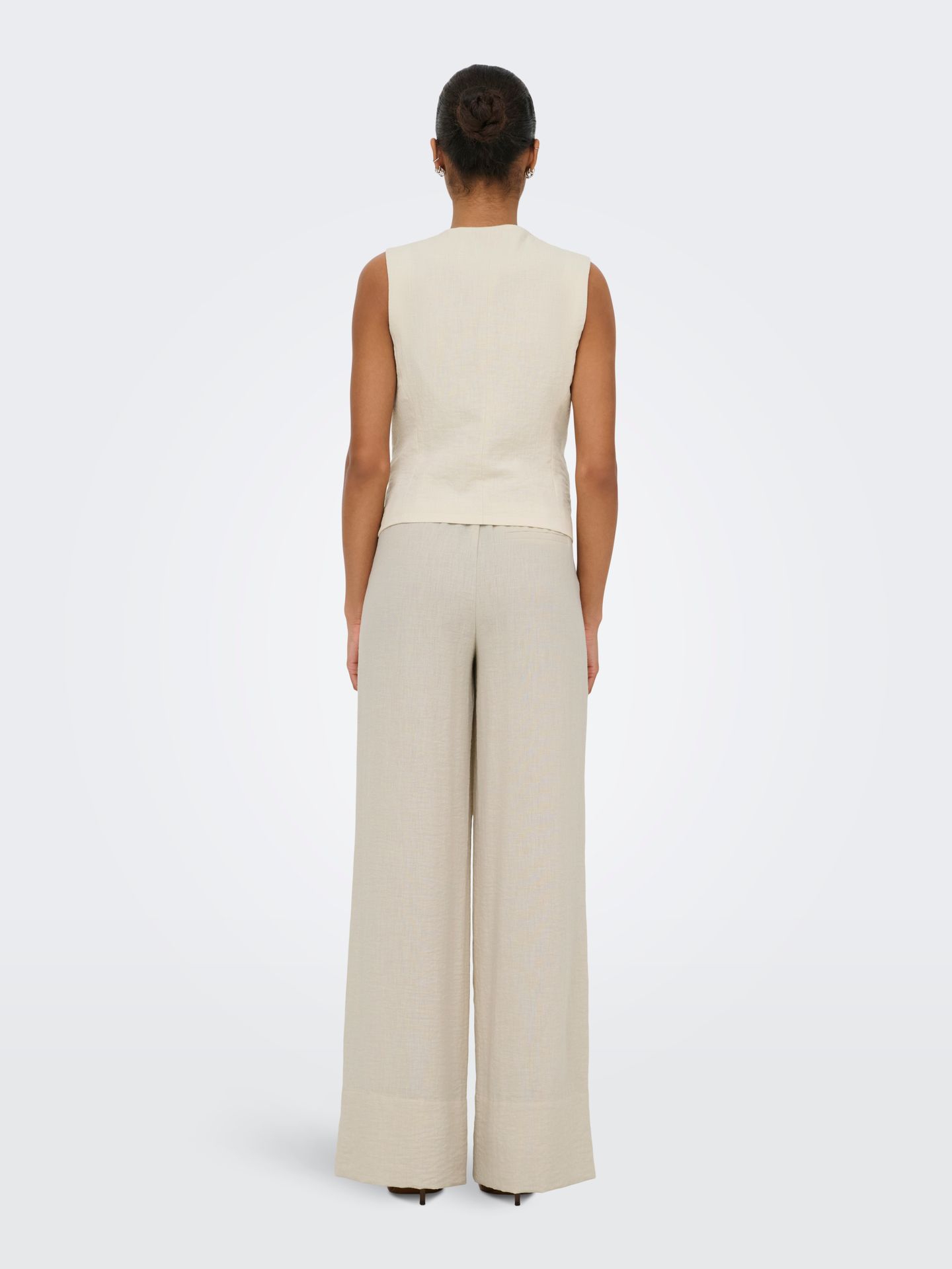 Only JDYCARA MW PALAZZO PANT TLR Oatmeal 2900165319024