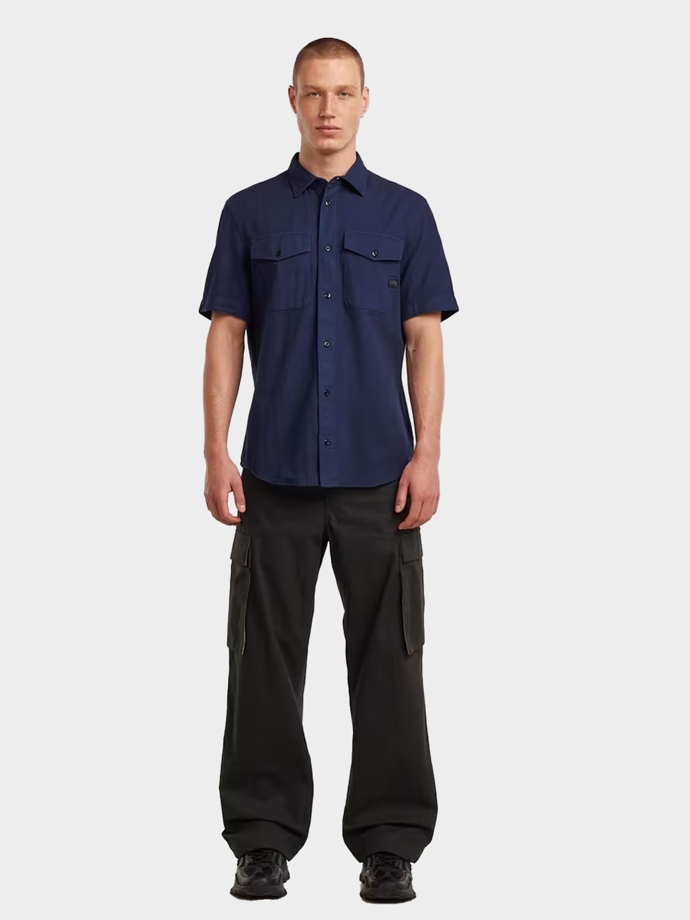 G-star Raw Marine Slim Shirt s\s G084 rank blue gd 2900165324066