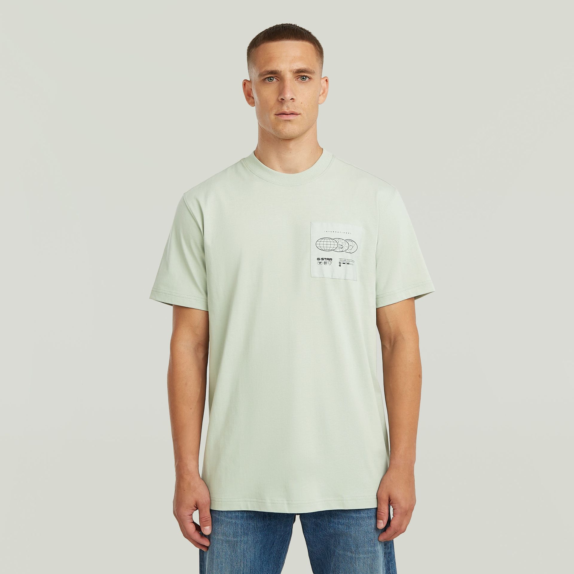 G-star Raw Applique gr r t C199 pale green 00117786-EKA07001300000262