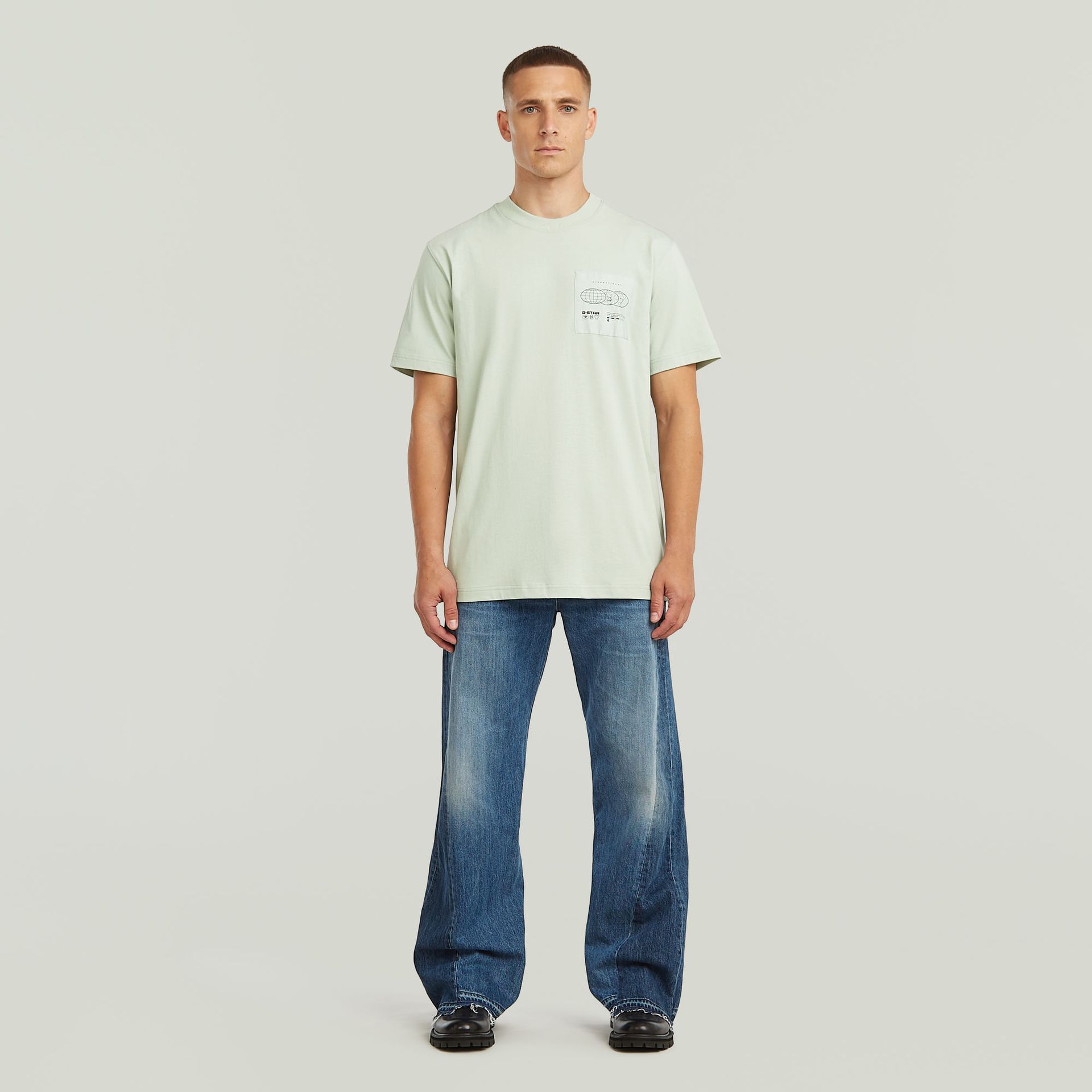 G-star Raw Applique gr r t C199 pale green 2900165329061