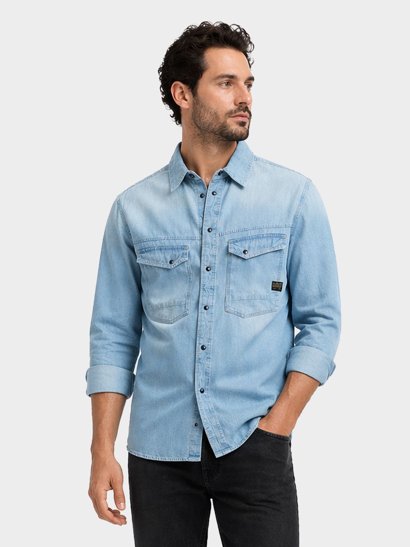 G-star Raw Dakota regular shirt l\s J058 vintage mirage 00117795-EKA07001300000272