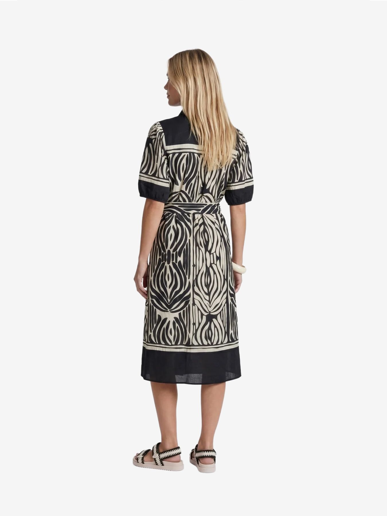 G-Maxx Jiska dress 001014 black/sand 2900165351079