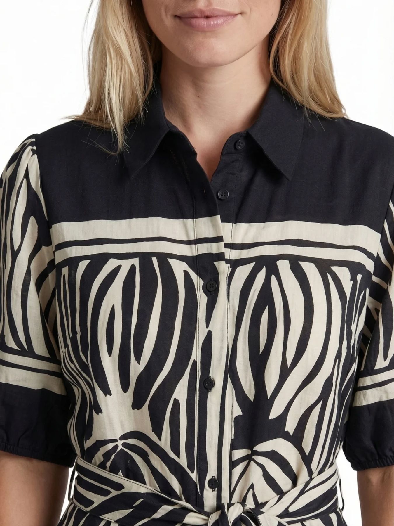 G-Maxx Jiska dress 001014 black/sand 2900165351079