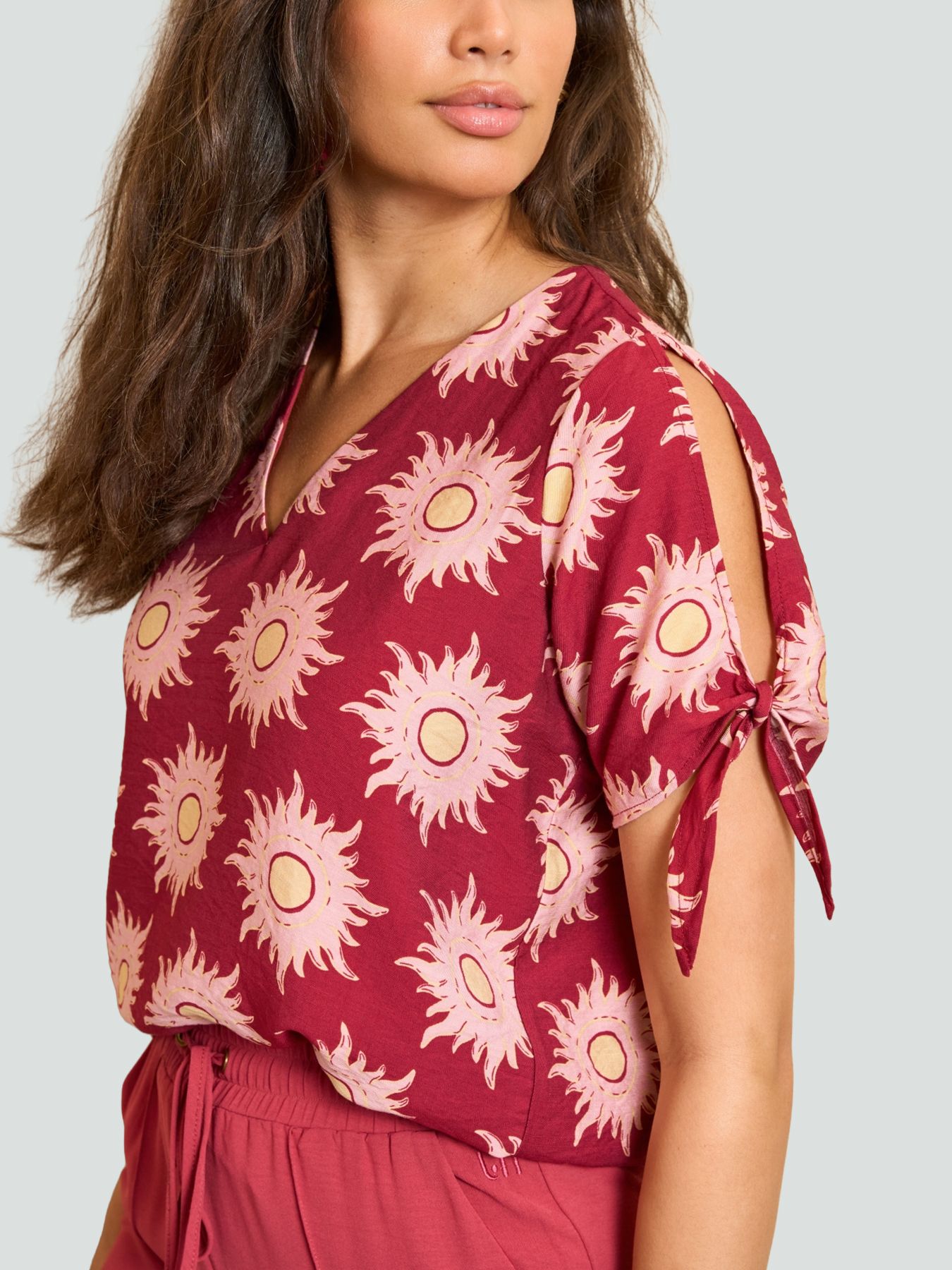 Lofty Manner Blouse Elowen 658 multi brique 2900165358078