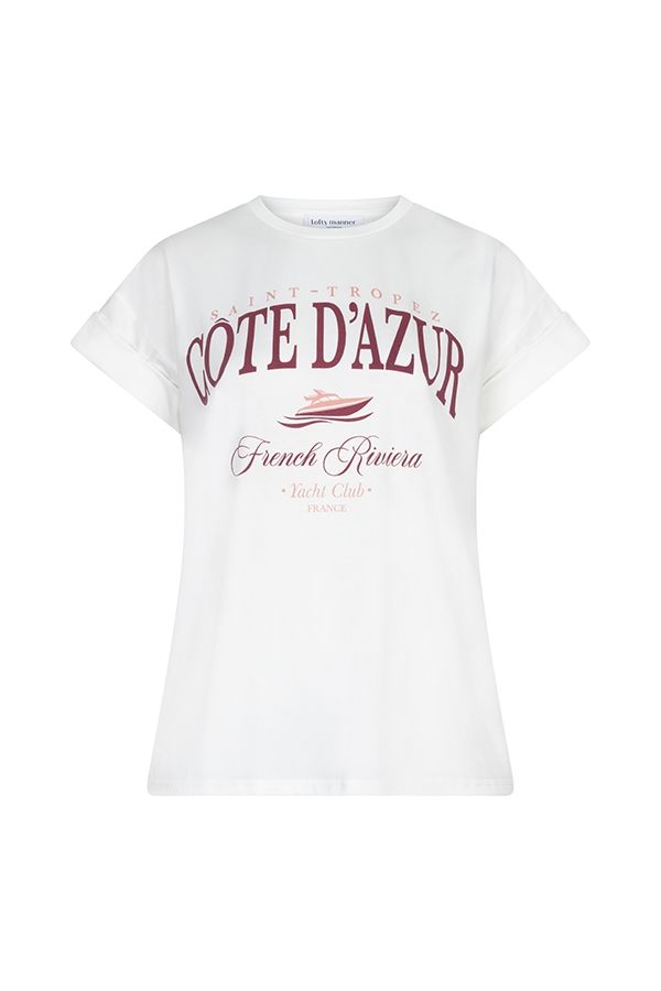 Lofty Manner T-shirt Lennox 100 white 00117811-EKA26013300000001