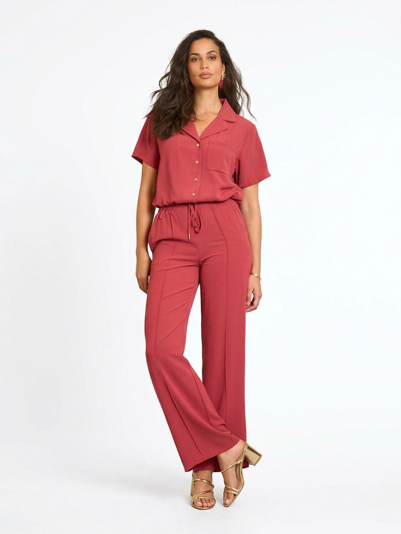 Lofty Manner Trouser Solana 657 brique red 2900165372029