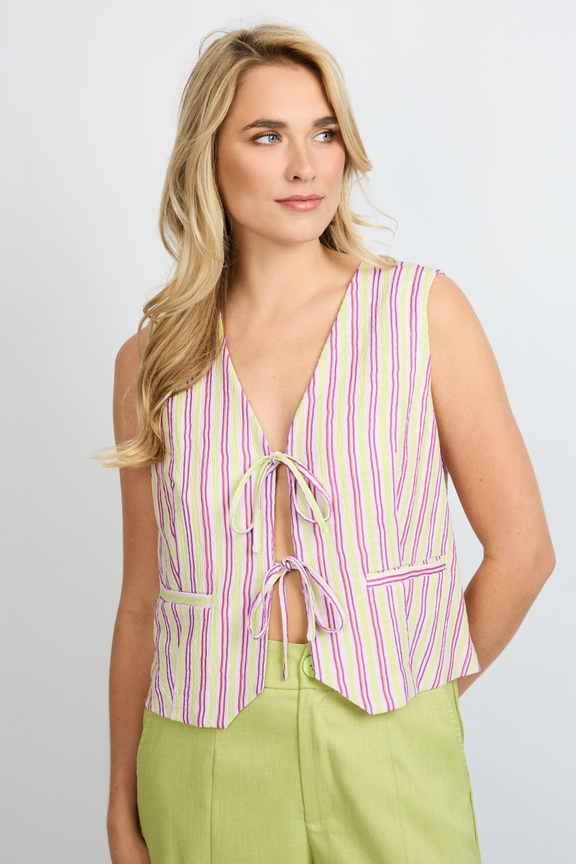 Fluresk Beatriz gilet 824772 orchid purple/vivid pistache 00117826-EKA07001300000278