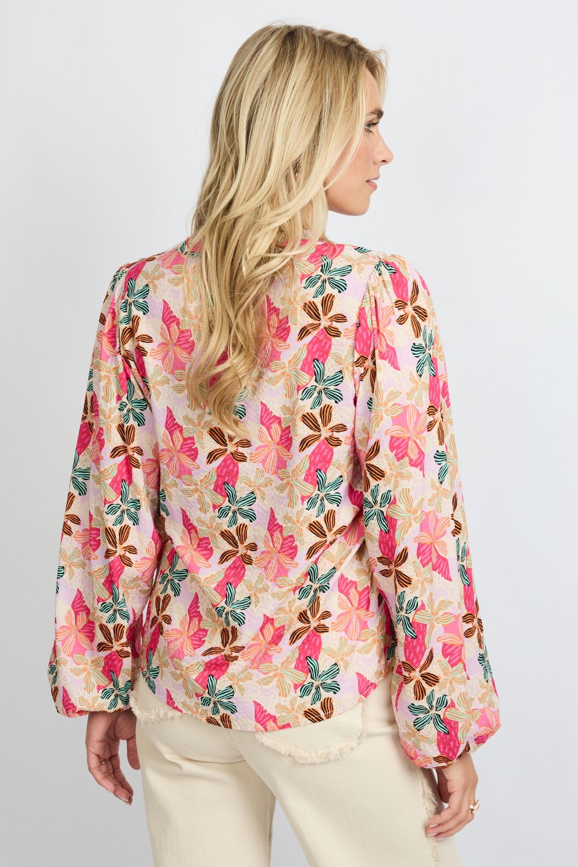 Fluresk Belkis blouse 014135 sand/saffron orange 2900165381137