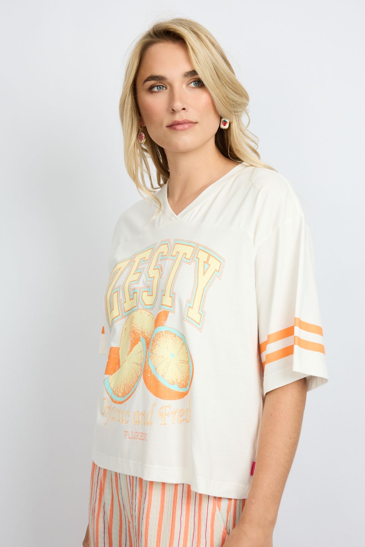 Fluresk Yanelis T-shirt 011 offwhite 00117829-EKA07001300000276