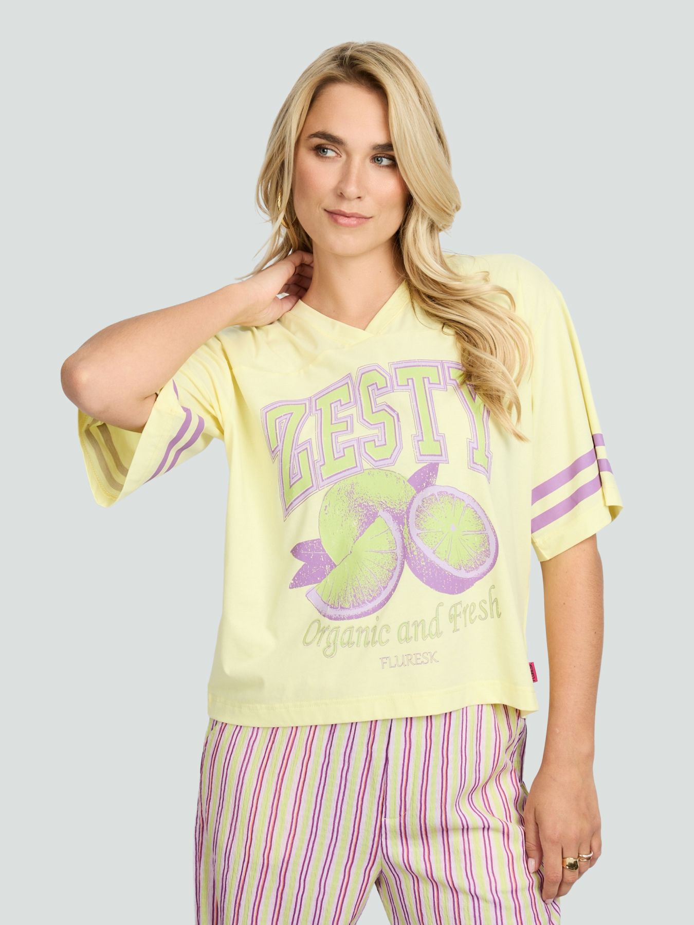 Fluresk Yanelis T-shirt 768 citrus 00117829-EKA07001300000280