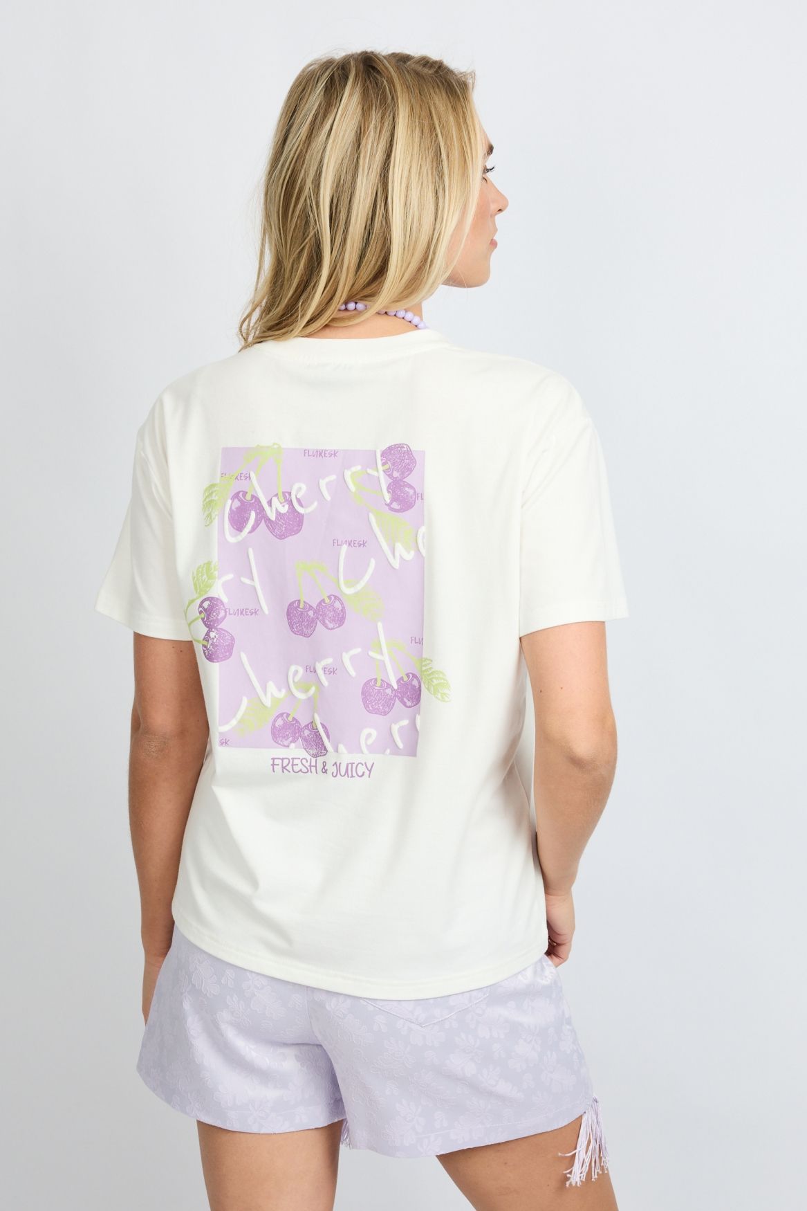 Fluresk Danay T-shirt 011824 offwhite/orchid purple 2900165387122