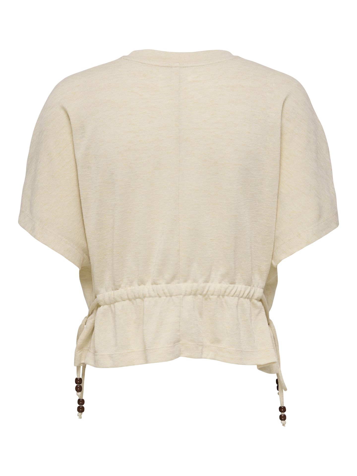 Only ONLPEARL S/S ELASTIC WAIST TOP JRS Humus/Dream 2900165421031