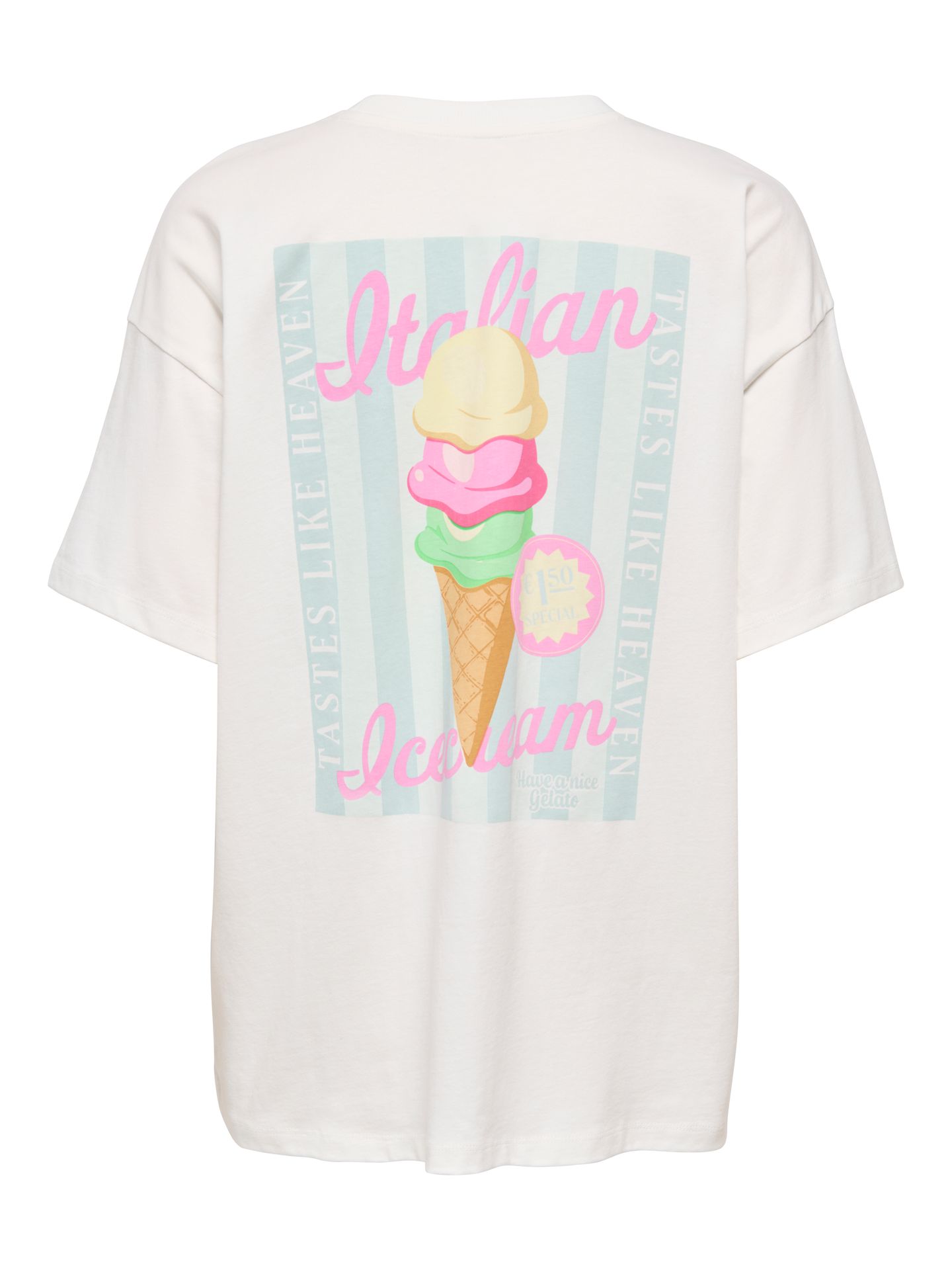 Only ONLVIVVI S/S LOVELY TOP JRS Cloud Dancer/471 Multi ditsy 00117849-EKA26011400002161