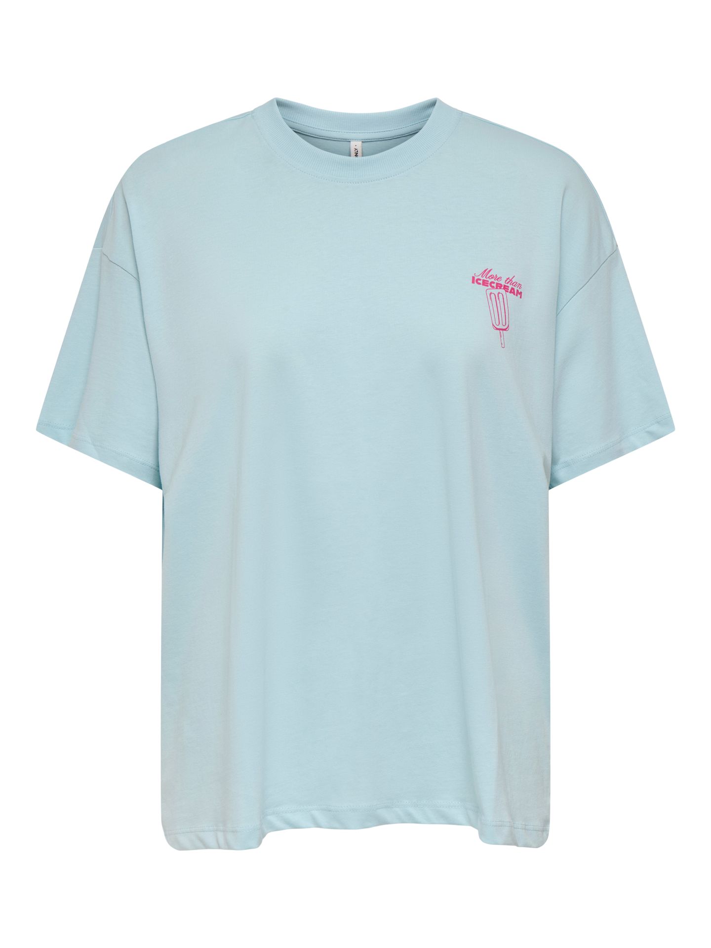 Only ONLVIVVI S/S LOVELY TOP JRS Winter Sky/Popsicle 00117849-EKA26011400003469