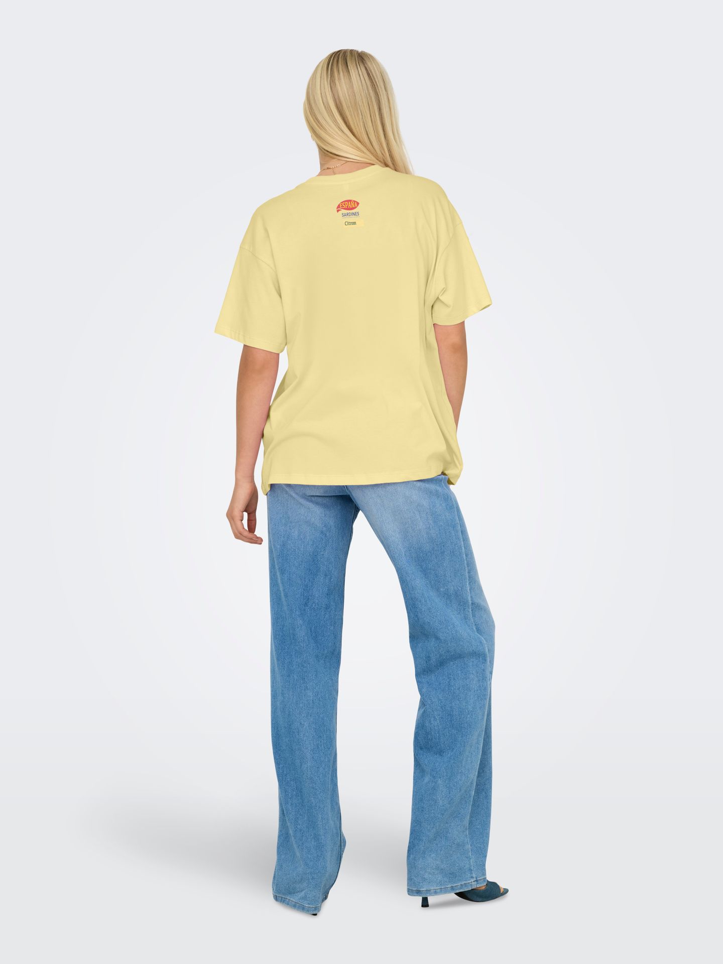 Only ONLVIVVI S/S LOVELY TOP JRS Sunlight/Single can sardine 2900166145028