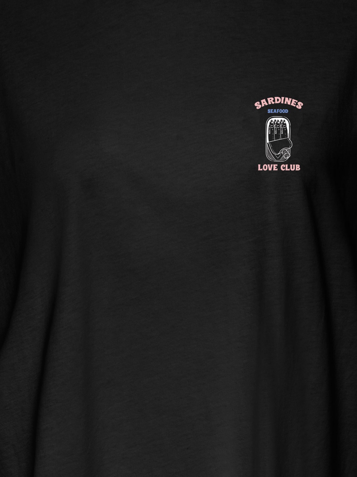 Only ONLVIVVI S/S LOVELY TOP JRS Black/Sardine friends 00117849-EKA26011400003473