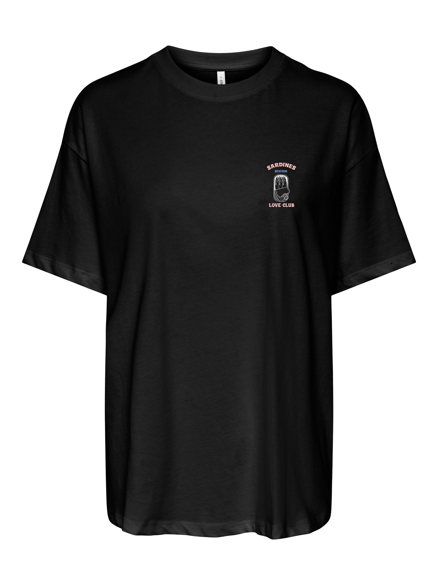 Only ONLVIVVI S/S LOVELY TOP JRS Black/Sardine friends 2900166146032