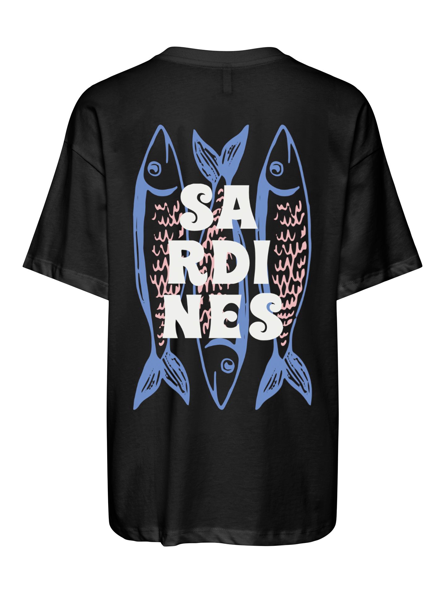 Only ONLVIVVI S/S LOVELY TOP JRS Black/Sardine friends 2900166146032