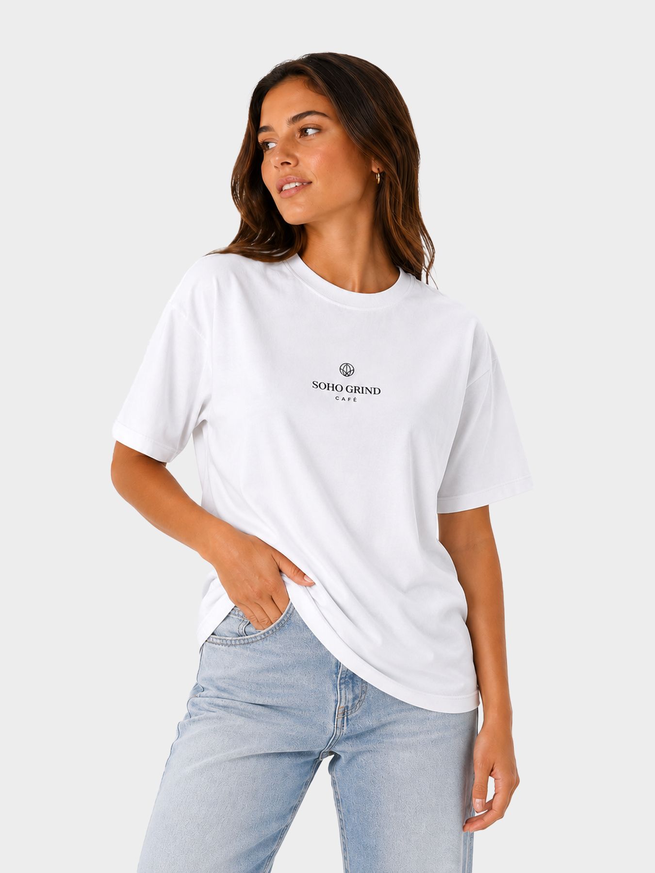 Only ONLVIVVI S/S LOVELY TOP JRS Bright White/Espresso exotic roots 2900167105014