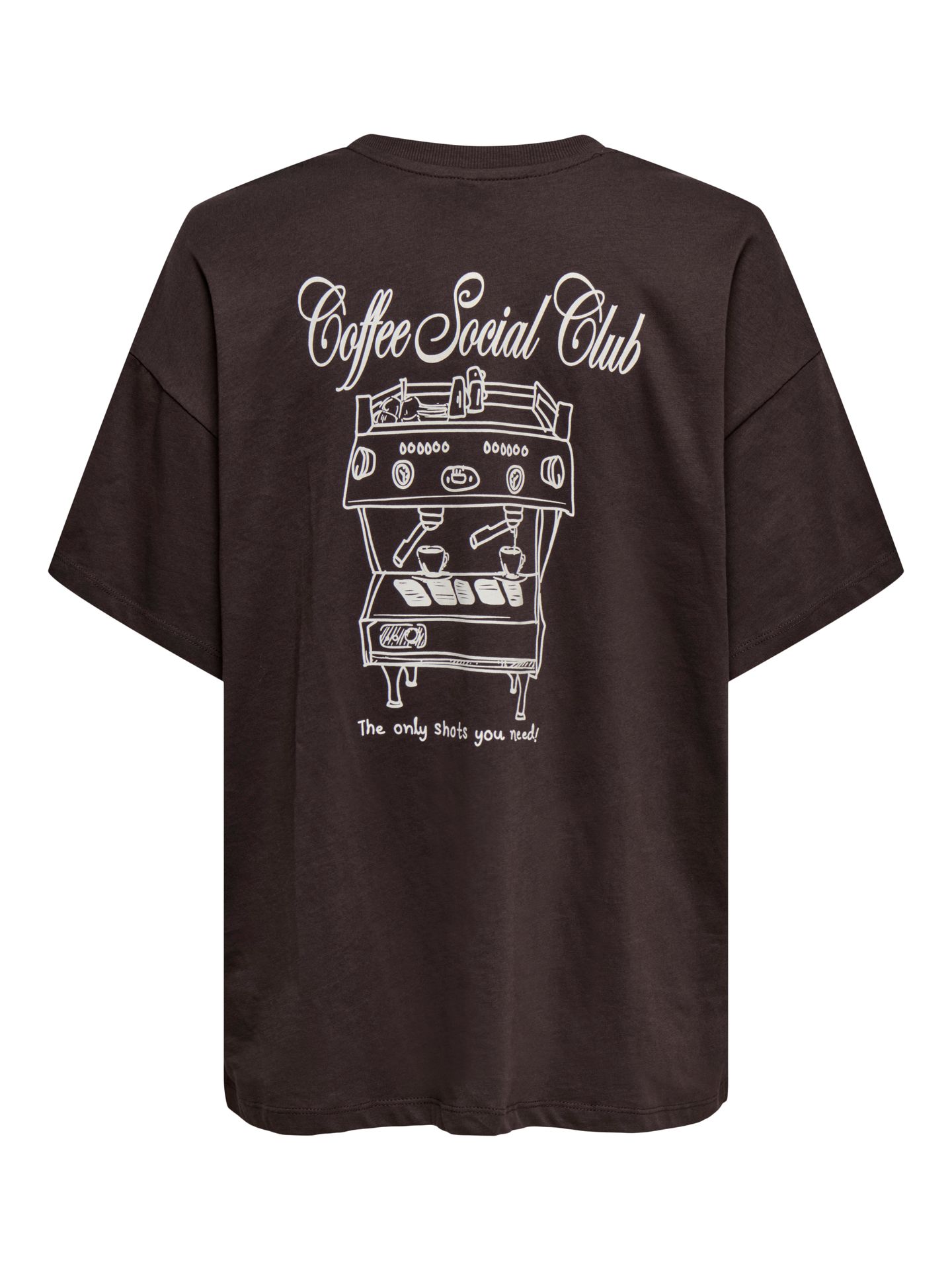 Only ONLVIVVI S/S LOVELY TOP JRS Seal Brown/Coffee 2900167192014