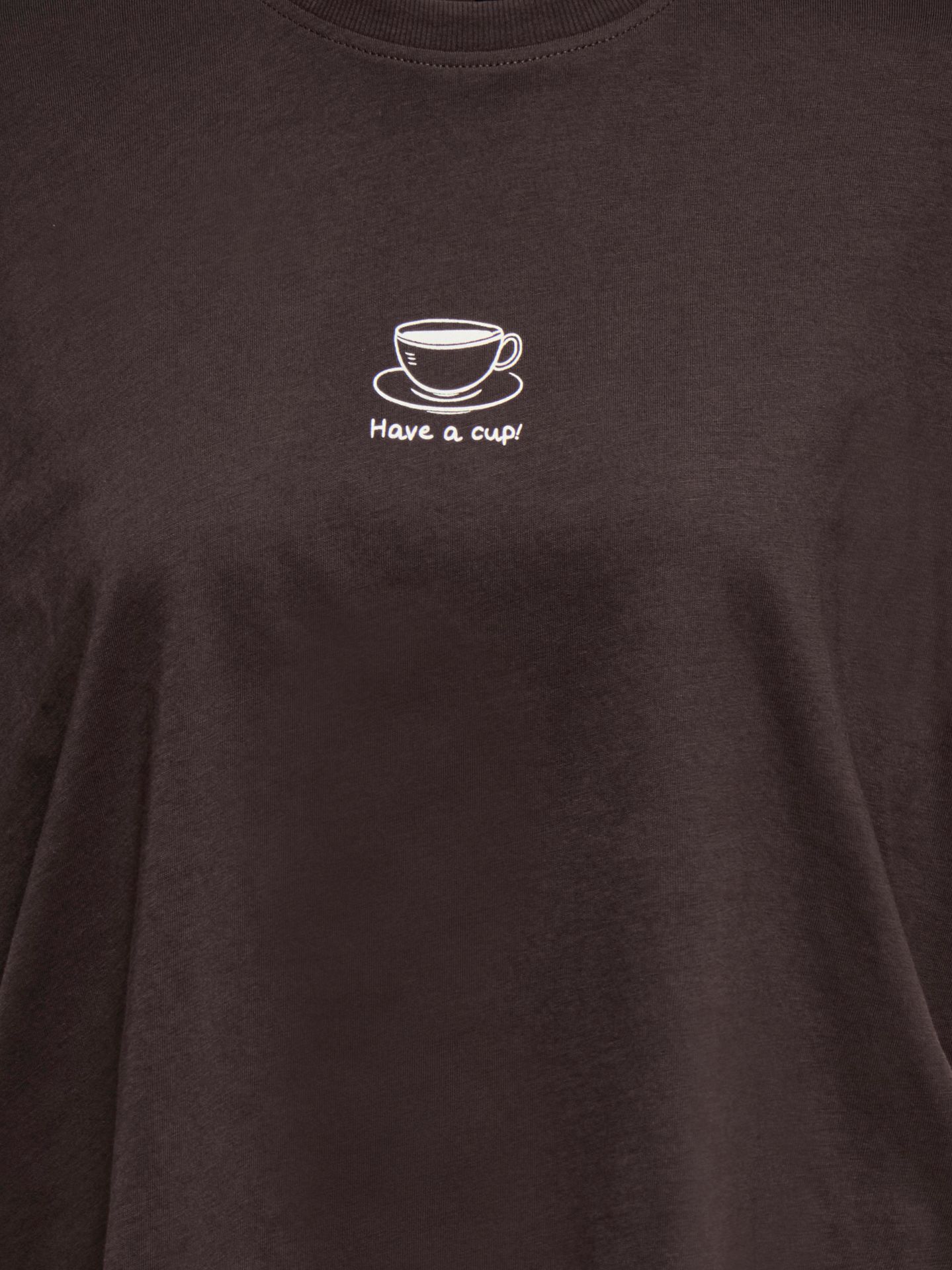 Only ONLVIVVI S/S LOVELY TOP JRS Seal Brown/Coffee 2900167192014