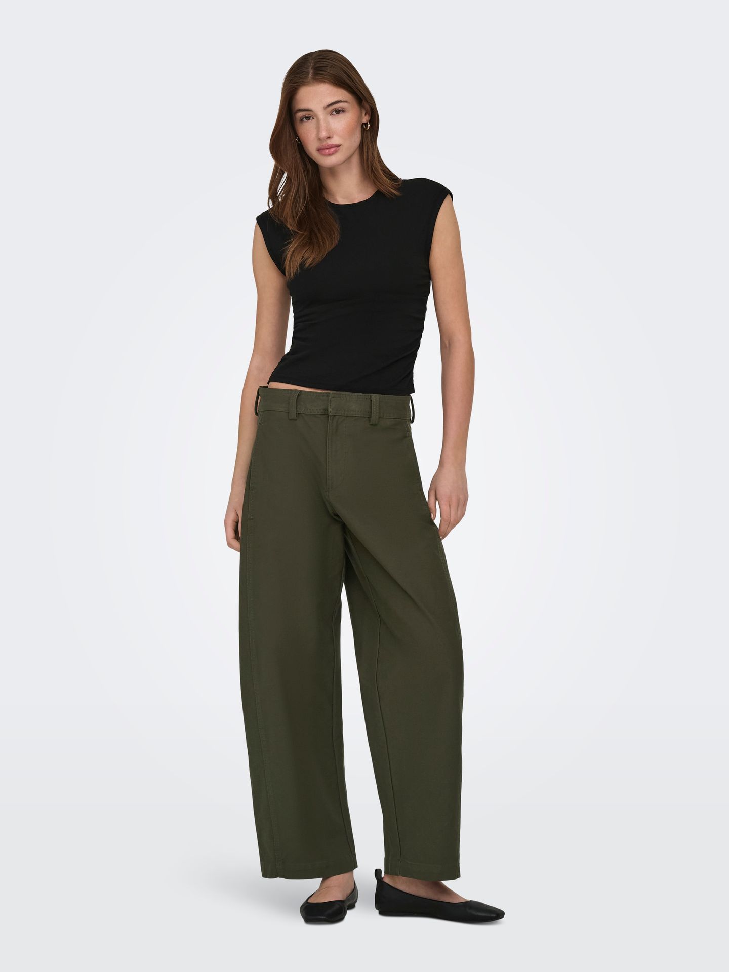 Only ONLMIRA CAPSL RUCHING TOP JRS NOOS Black 2900165432044