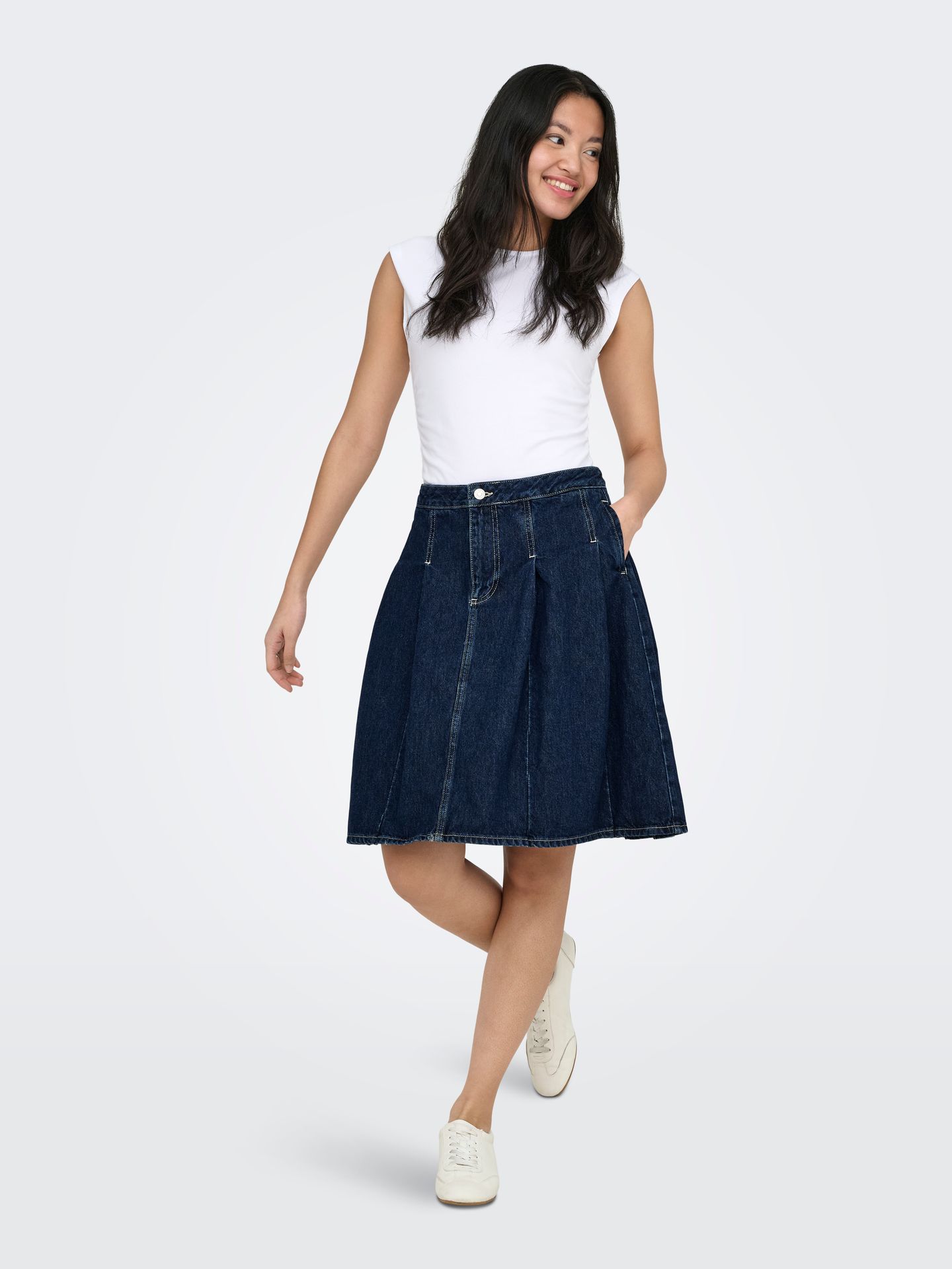 Only ONLMIRA CAPSL RUCHING TOP JRS NOOS White 2900165461020