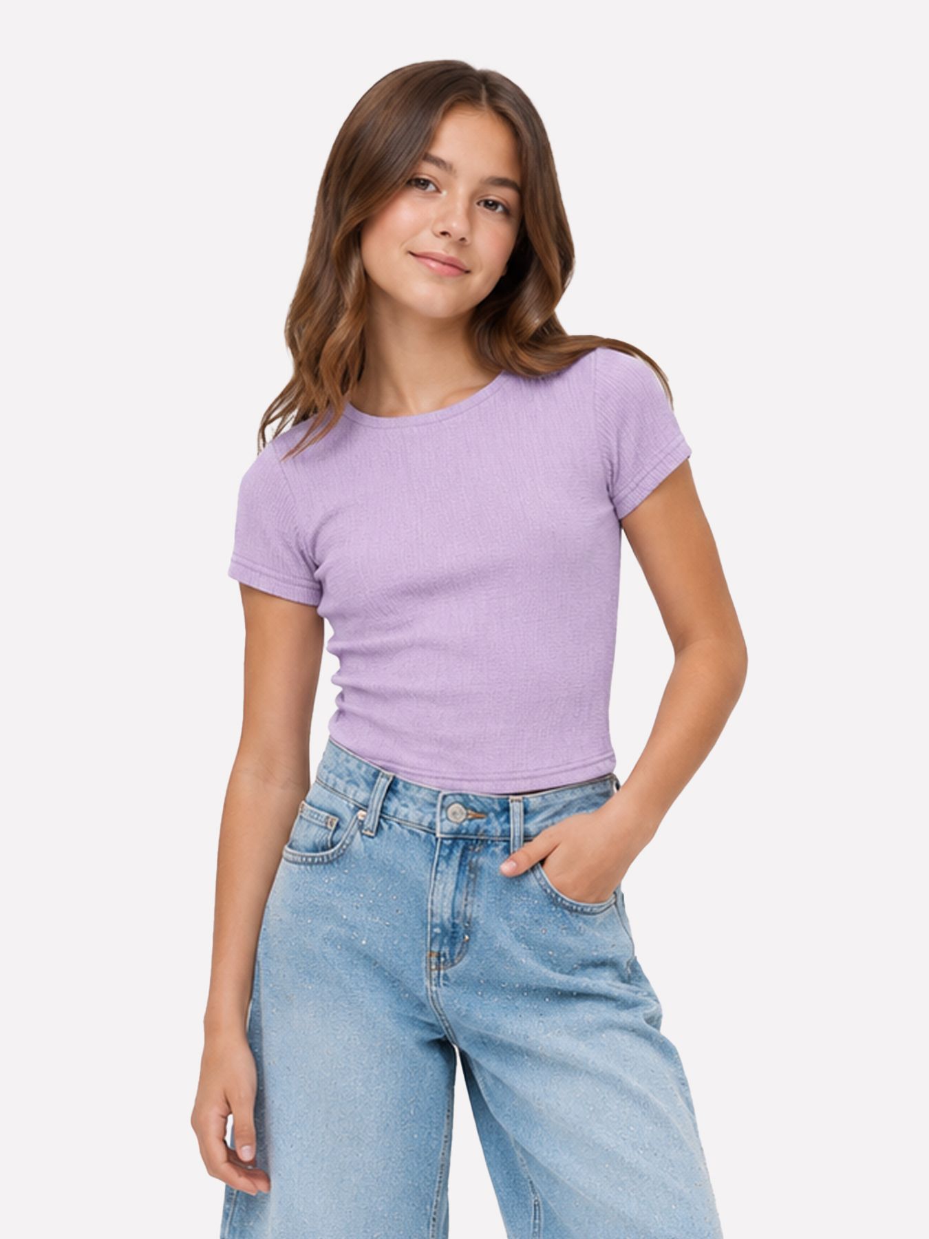 Kids Only KOGKAYLIE STRUC S/S TOP PNT Lilac Breeze 00117853-EKA26011400003422