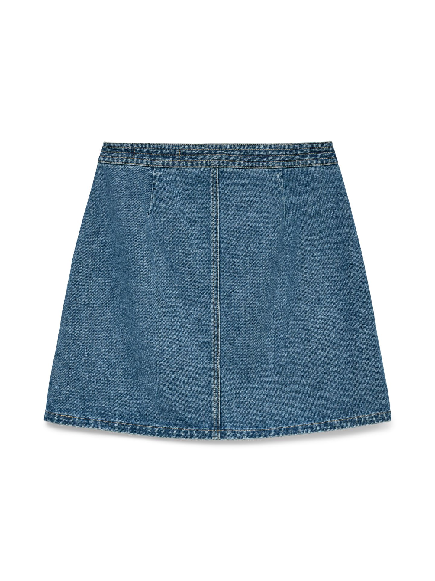 Vero Moda VMLIZA MR SHORT DENIM WRAP SKIRT GA Medium Blue Denim 2900165433058
