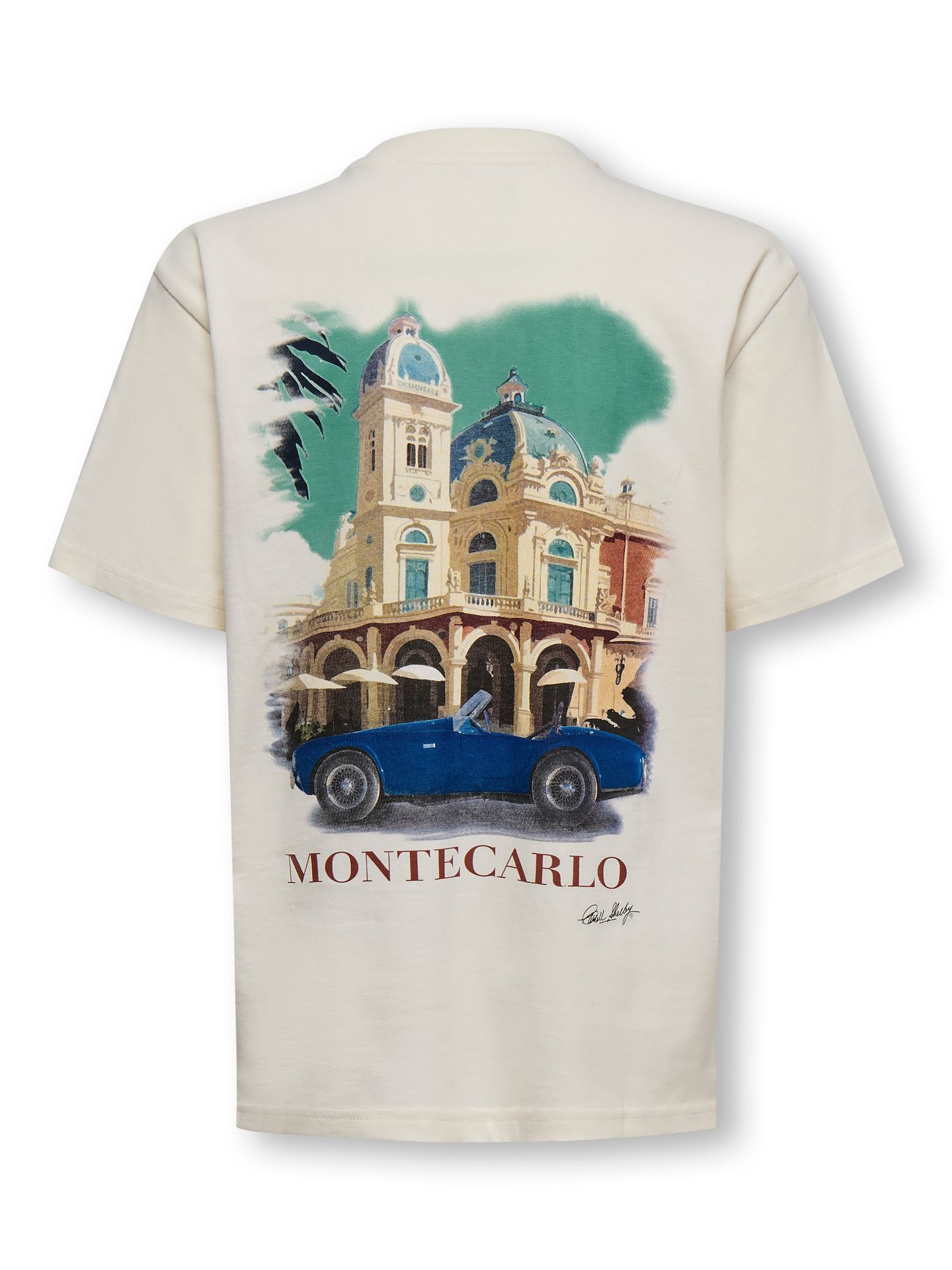 Only & Sons OSJSHELBY RLX SS LIC TEE Whisper White/MONTECARLO 2900165440018