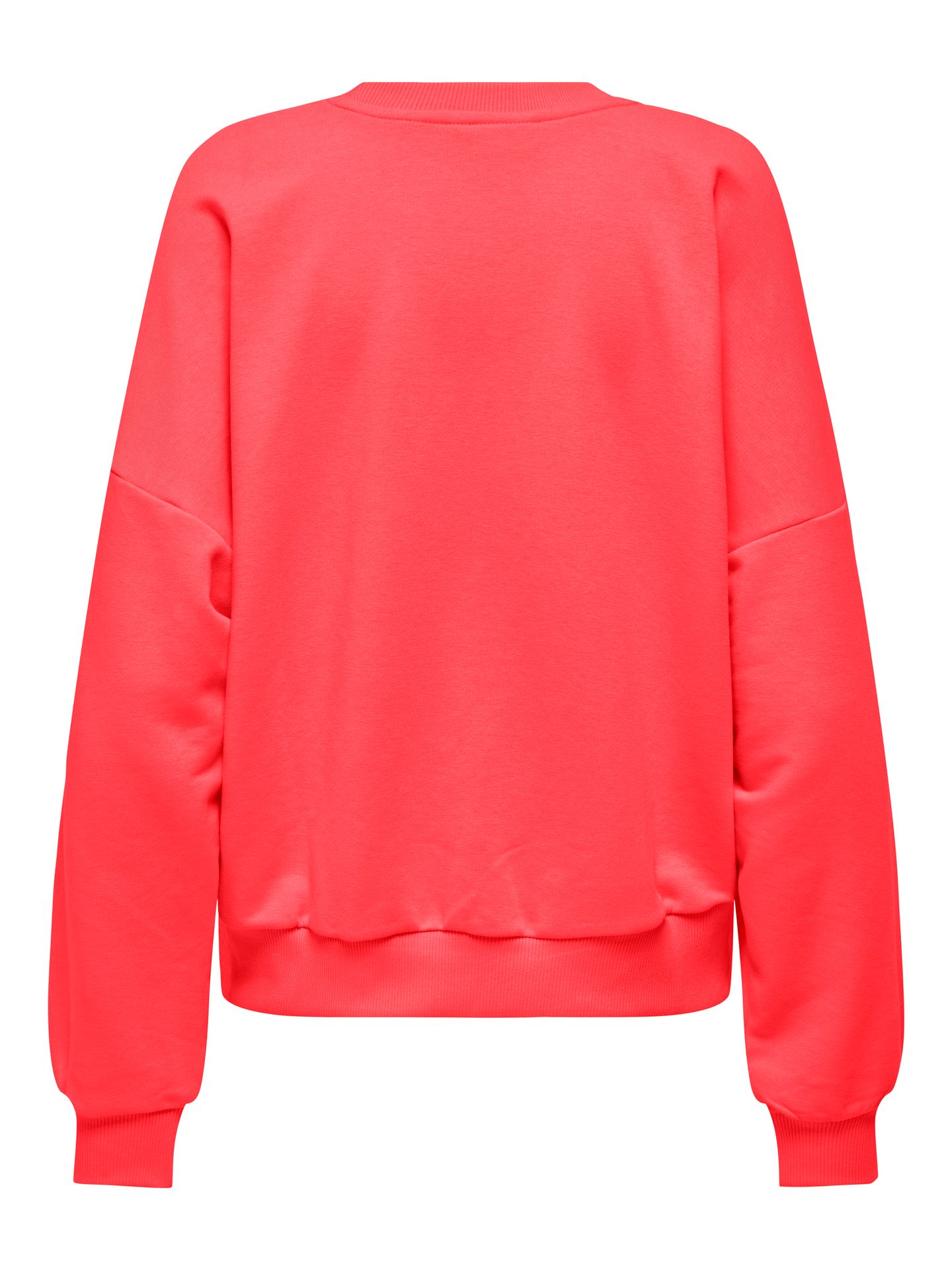 Only ONLMINNA O NECK L/S CS PR SWT Fiery Coral/Only badge 2900165452028