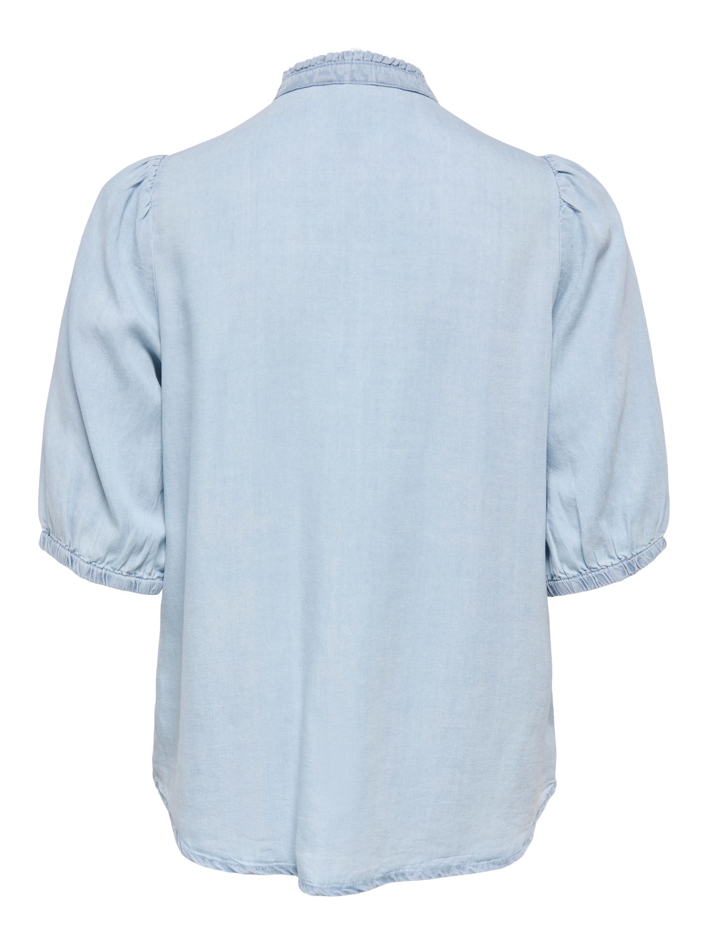Only ONLCHARIS LIFE 2/4 FRILL SHIRT WVN Light Blue Denim 2900165463031