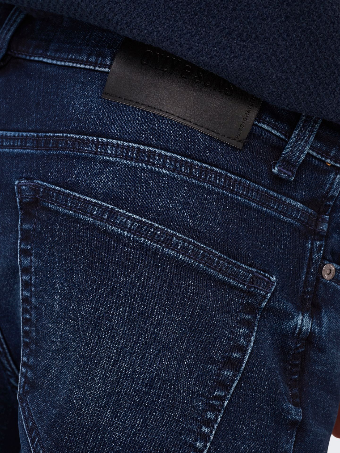 Only & Sons ONSPLY JOG DBD 0025 ANA DNM SHORTS Dark Blue Denim 2900165490020