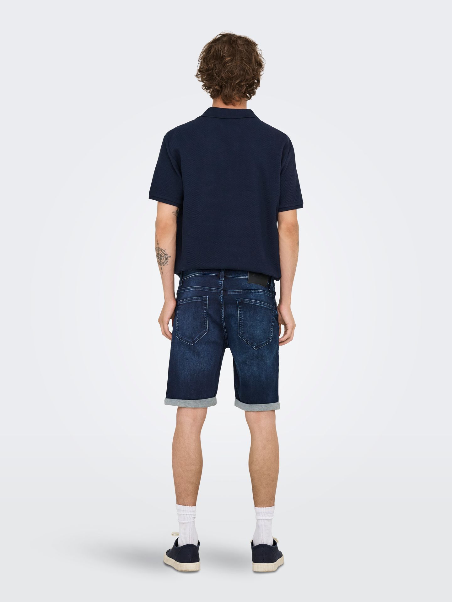 Only & Sons ONSPLY JOG DBD 0025 ANA DNM SHORTS Dark Blue Denim 2900165490020