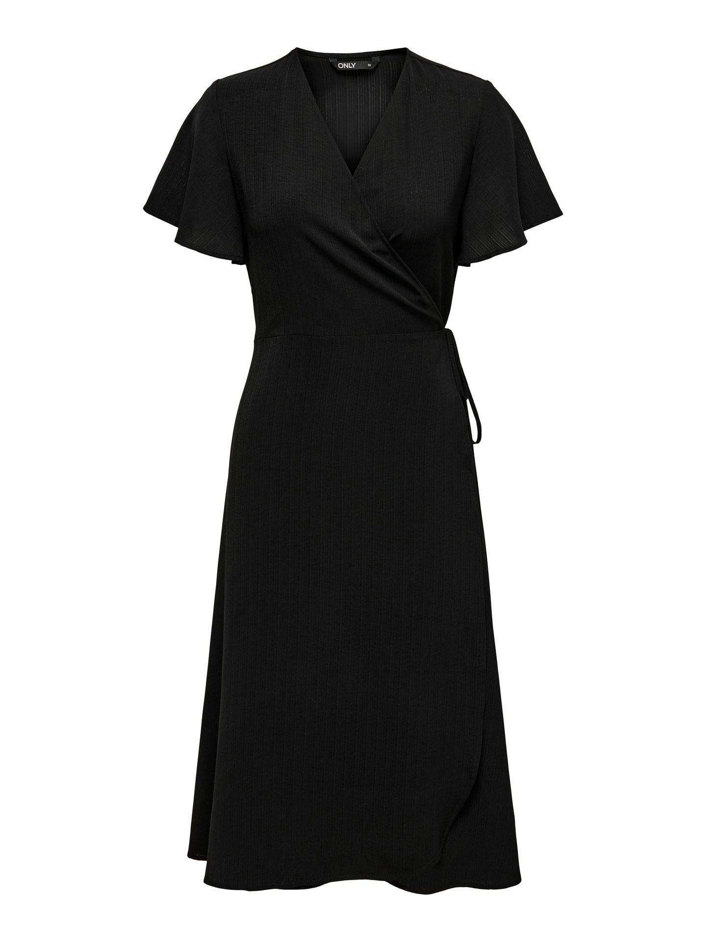 Only ONLCALI LIFE S/S WRAP DRESS WVN NOO Black 00117889-EKA26011400000004