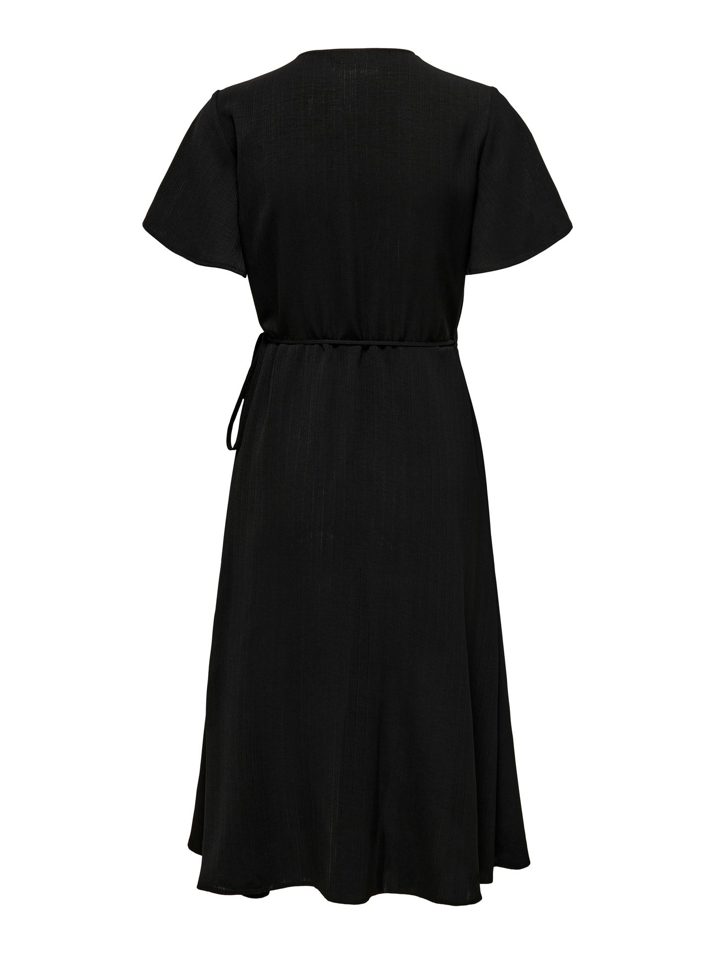 Only ONLCALI LIFE S/S WRAP DRESS WVN NOO Black 2900165512012