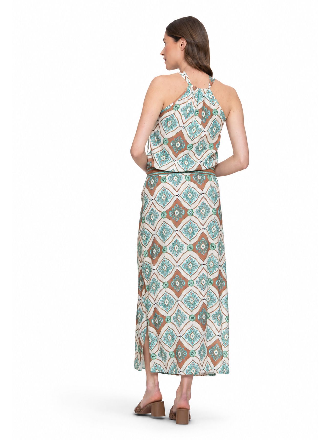 Geisha dress 602 aqua/camel 2900165544068