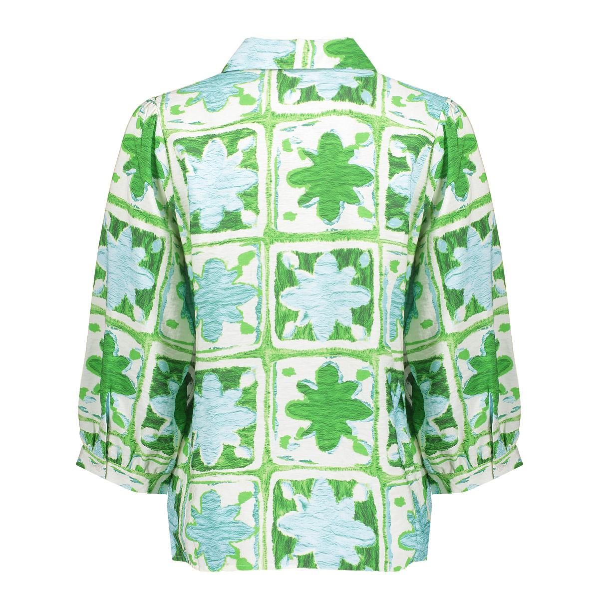 Geisha blouse 530 green/light blue 2900165546079