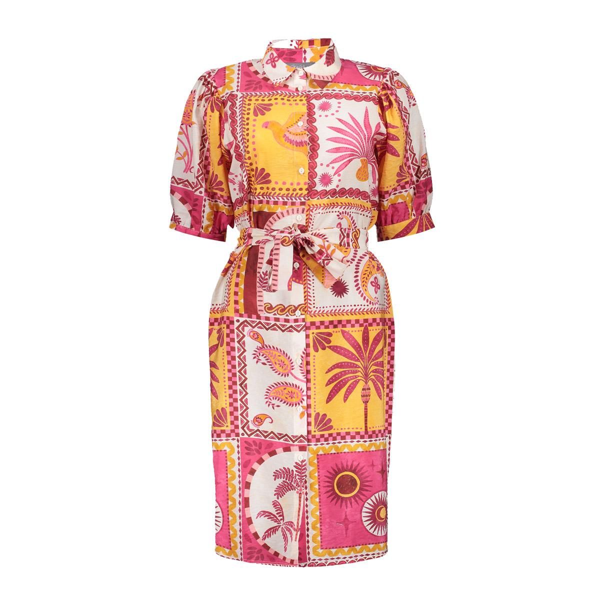 Geisha dress 420 pink/yellow 2900165548035