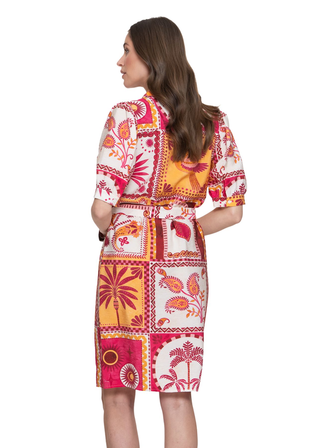 Geisha dress 420 pink/yellow 2900165548035