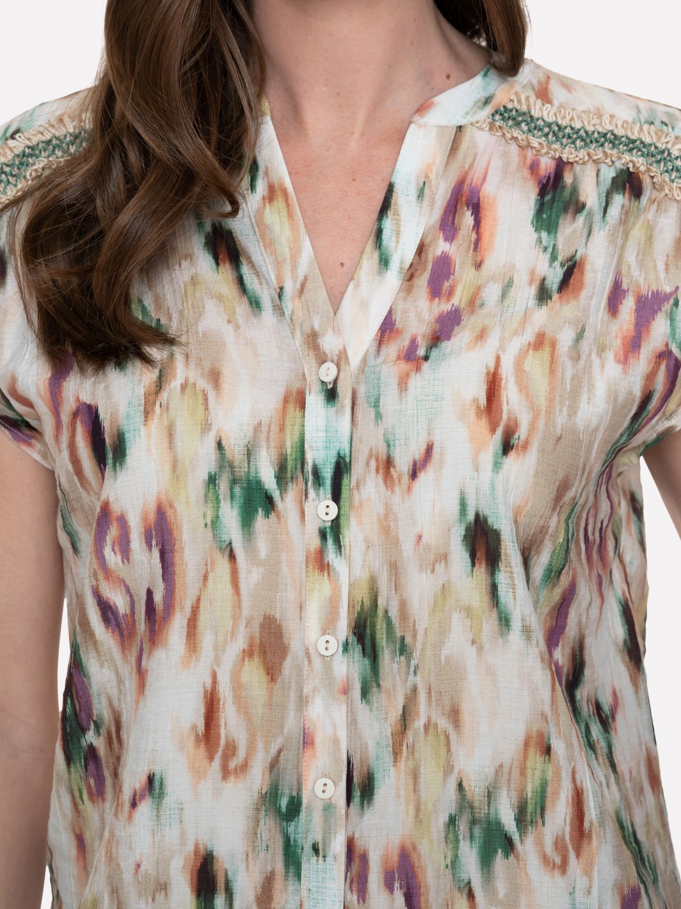 Geisha blouse 602 aqua/sand 2900165557044