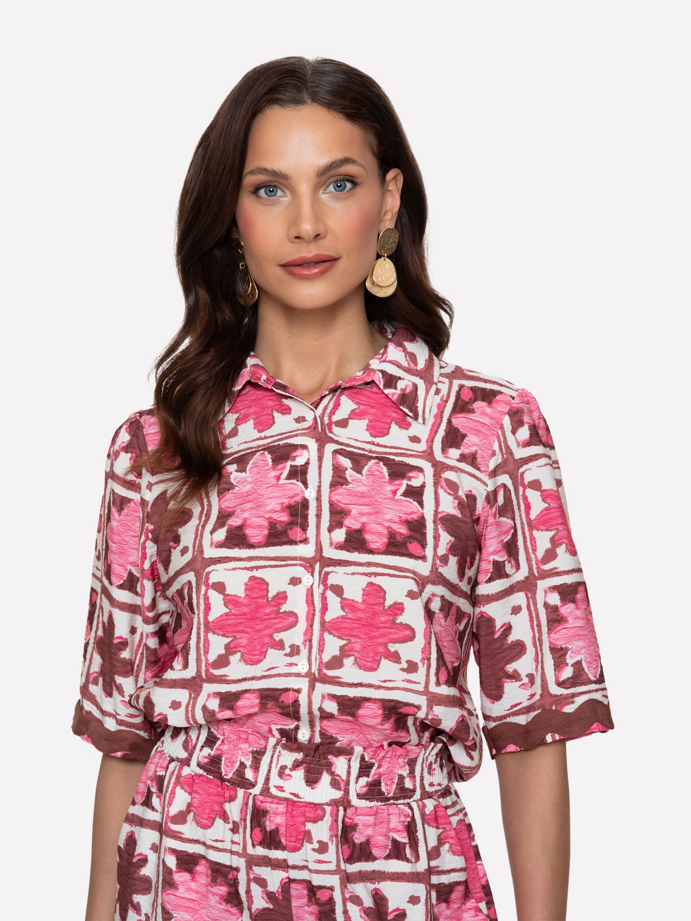 Geisha blouse 420 pink/merlot 00117925-EKA26013800000118
