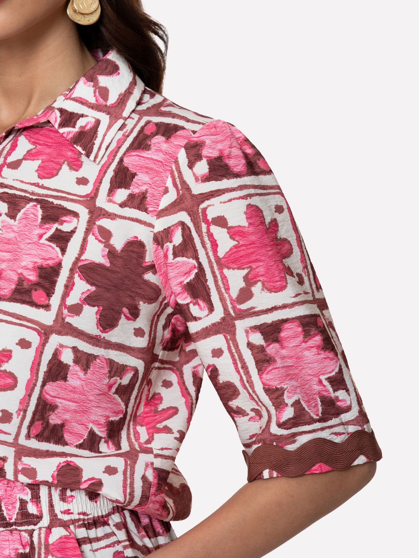Geisha blouse 420 pink/merlot 2900165558065