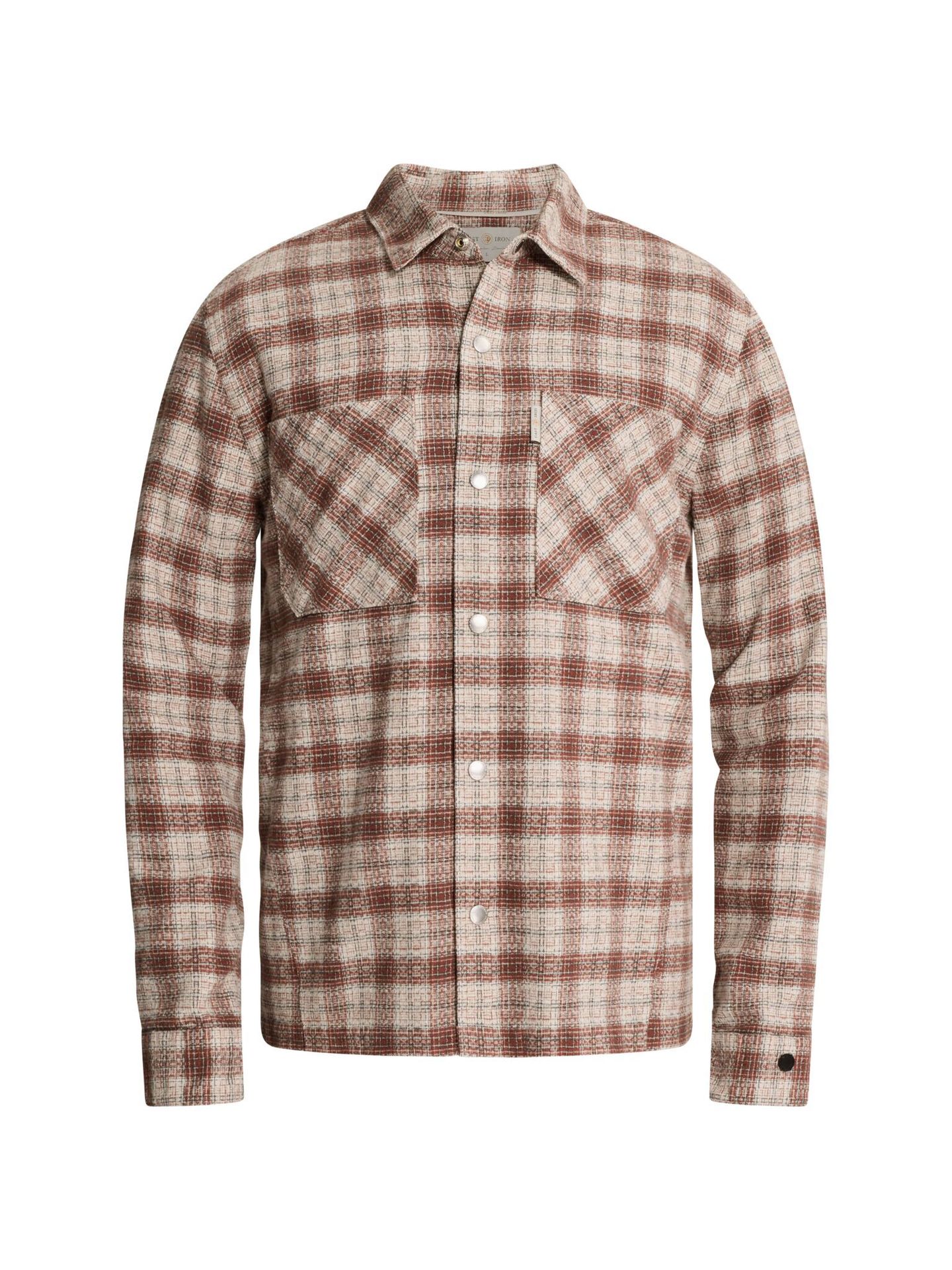 Cast Iron Long sleeve shirt Dobby yarn dyed Lunar Rock 00117931-9024