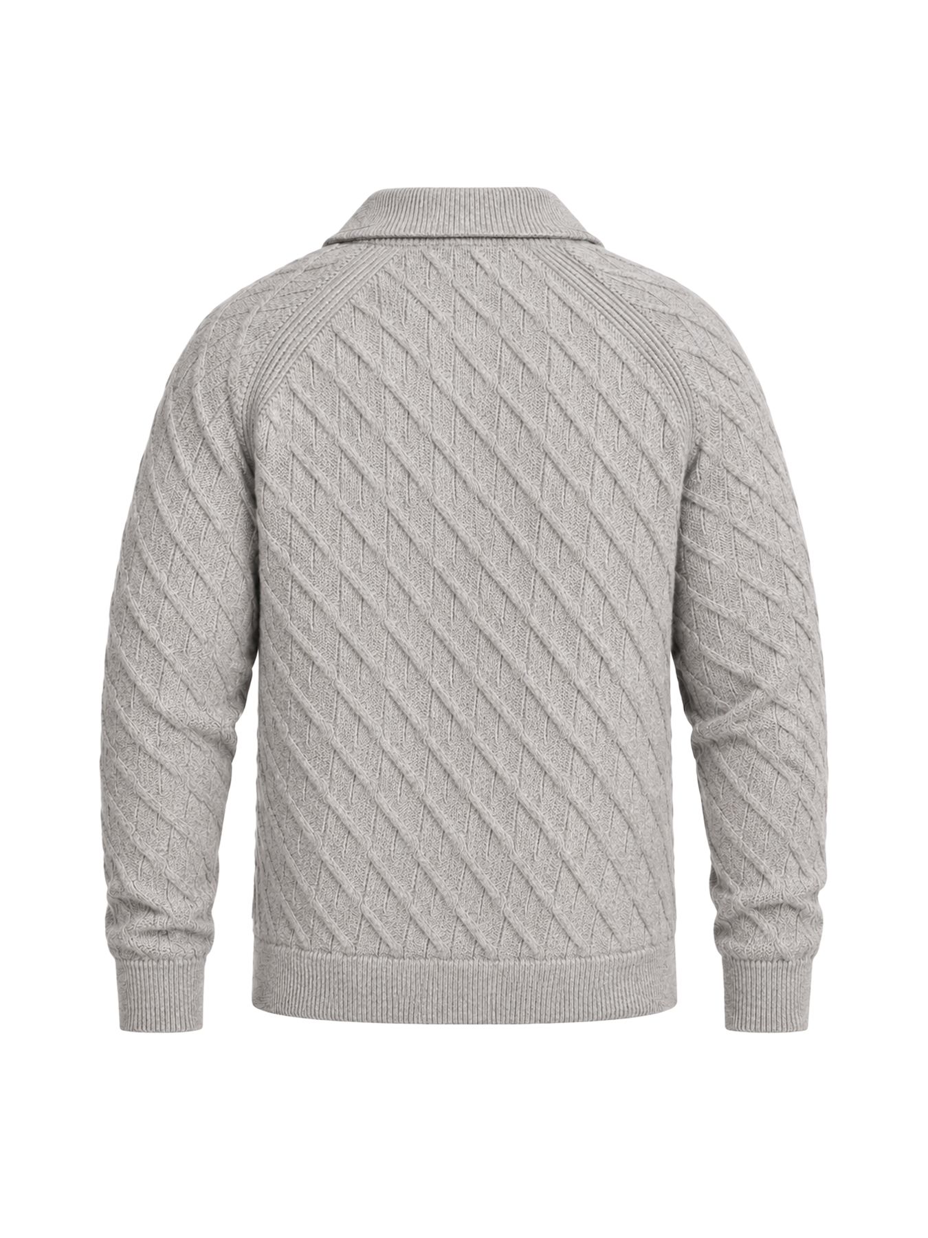 Cast Iron Half zip collar regular fit cotton Lunar Rock 2900165570036